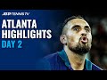 Kyrgios Kicks off Campaign vs Anderson; Isner and Fritz in Action | Atlanta Open Day 2 Highlights