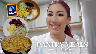 Easy Pantry Dinners on a Budget | Weekly Family Meal Plan