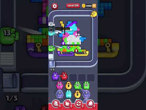 Pixel Flow Level 139 Walkthrough - Hard Difficulty Puzzle Solution