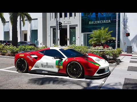 10 Hours in Beverly Hills! Super Cars compilation and beautiful Rodeo Drive 2025 