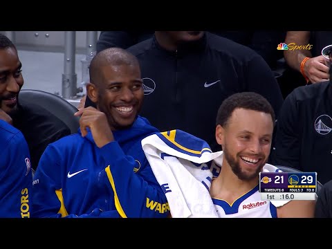 Jonathan Kuminga made Chris Paul laugh to tears by passing to Stephan in the cortside