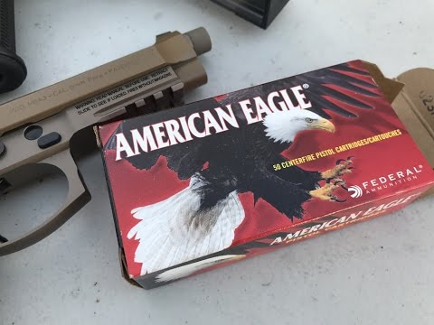 9x19mm, 147gr FMJ, American Eagle (AE9FP) Velocity Test