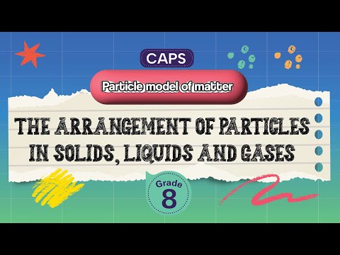 [GRADE 8] The arrangement of particles in solids, liquids and gases