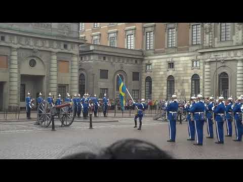 Swedish Military Ceremony - Swedes marching in the Prussian Stechschritt