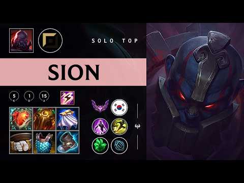 Sion Top vs Poppy - KR Master Patch 26.04