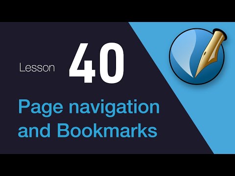 40) Page navigation and Bookmarks in Scribus