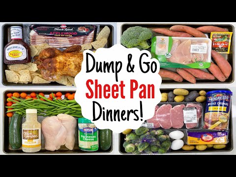 DUMP & GO SHEET PAN MEALS | 5 Super Quick & EASY One-Pan Dinner Recipes! | Julia Pacheco