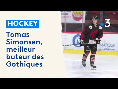 Tomas Simonsen, meilleur buteur des Gothiques en hockey sur glace