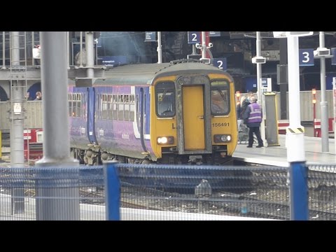 Northern 156491 leaves Liverpool Lime Street (10/11/14)