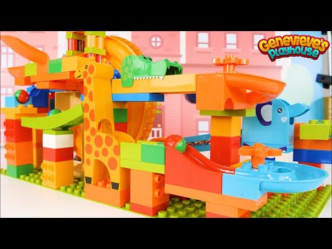 Best Marble Maze Building Block Toy Learning Videos for Kids!