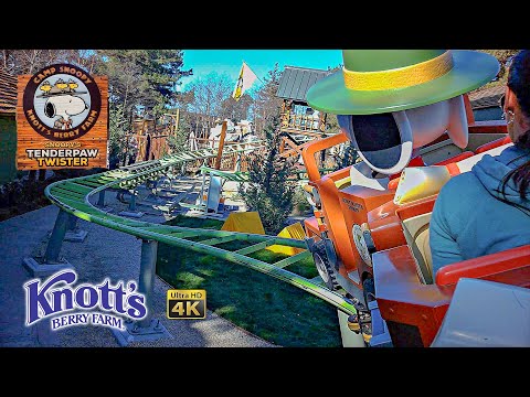 2025 Snoopy’s Tenderpaw Twister Coaster On Ride 4K POV Knott's Berry Farm