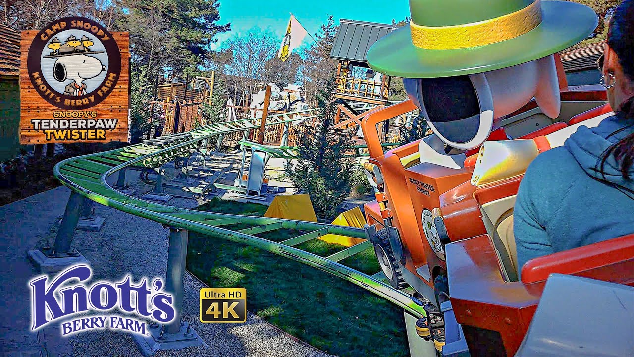 2025 Snoopy’s Tenderpaw Twister Coaster On Ride 4K POV Knott's Berry Farm