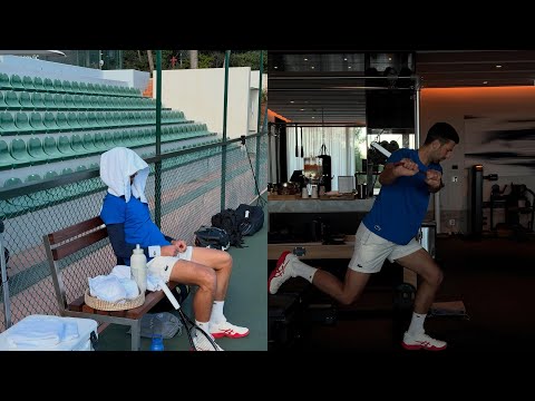 Australian Open 2026 - Novak Djokovic is training hard ahead of his 24th season on the ATP Tour!