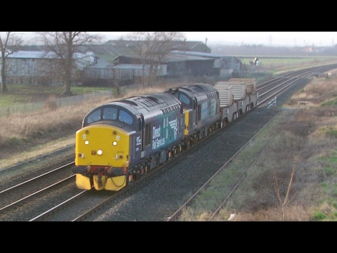 Beeches Farm Deeside 13.2.2017 - DRS Class 37 37716 & 37610 on Valley flasks