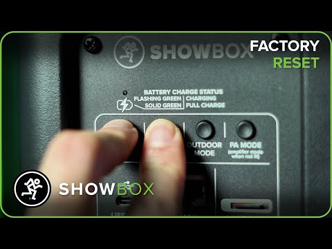 Mackie ShowBox Overview: How to Complete a Factory Reset