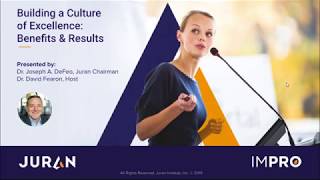 Building a Culture of Excellence Webinar Series Part 2 | Benefits & Results