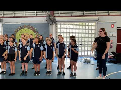 Toowong State School's AUSLAN (Australian Sign Language) choir + Camerata - Advance Australia Fair