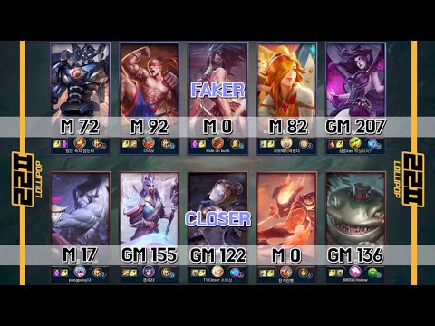 T1 FAKER VS TI CLOSER