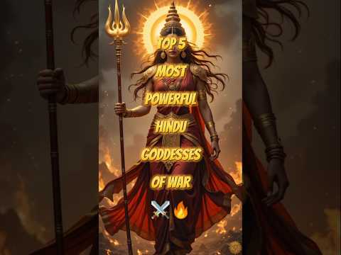 Top 5 Most Powerful Hindu Goddesses of War⚔️🔥#goddess #shorts #youtubeshorts #ytshorts #top5