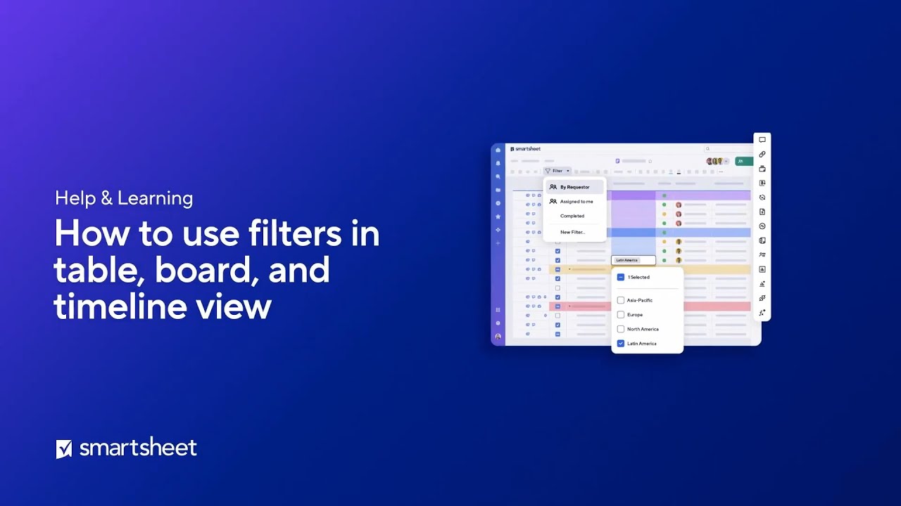 How to use filters in table, board, and timeline view