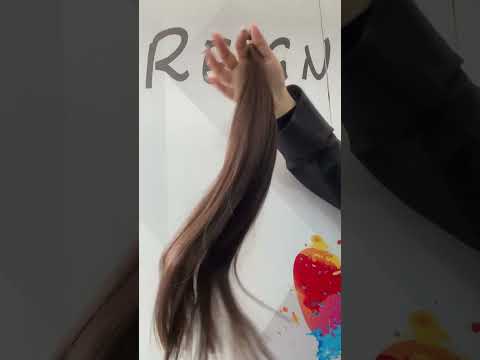 Flat Tip #2 Dark Chocolate Brown Keratin Tip Extensions | REIGN HAIR