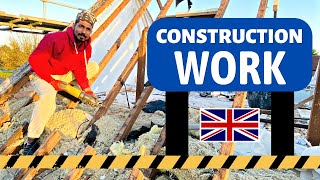A day with Builder in UK 🇬🇧 | Construction Work in UK | Rohit Kamboj Tracker
