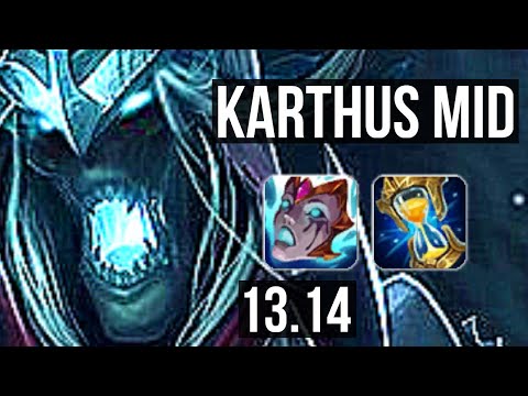 KARTHUS vs TRISTANA (MID) | 4/0/8, 1700+ games, 1.8M mastery | KR Master | 13.14