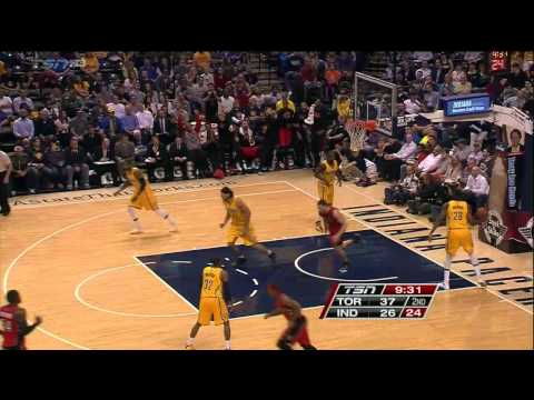 Raptors Highlights: Lowry Finds Hansbrough - March 16, 2015