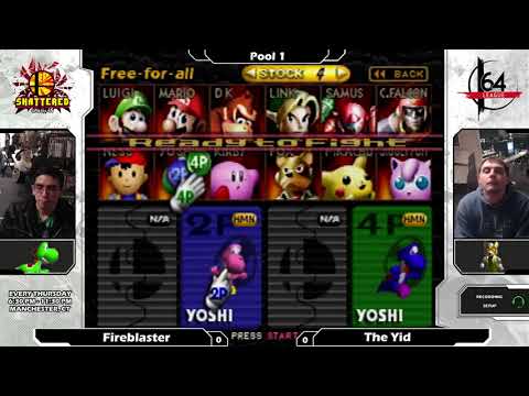 Smash 64: Fireblaster (Yoshi) V The Yid (Fox) - Shattered 88 Tourney