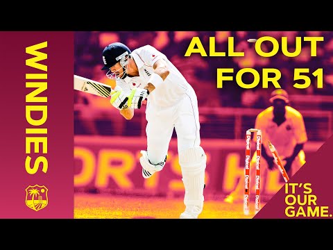 All Out For 51 | England's 3rd Lowest Test Score Ever! | From The Archive Windies vs England 2009