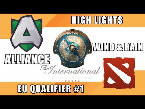 Alliance vs Wind and Rain -  EU Qualifier #1 - BIG WAR! - TI8 Open Qualifier | Dota 2 Highlights