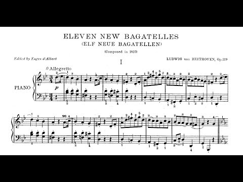 Beethoven - 11 Bagatelles, Op. 119 [Rudolf Serkin]