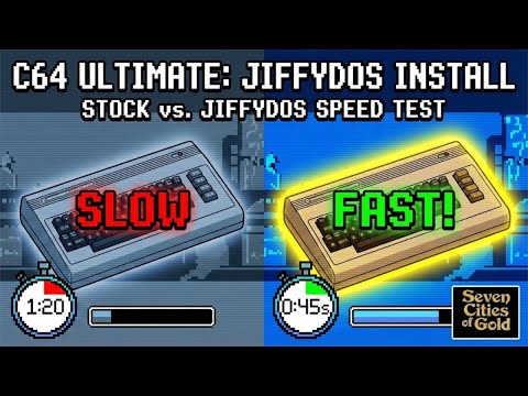 Make Your C64 Ultimate Faster! JiffyDOS Setup & Benchmark