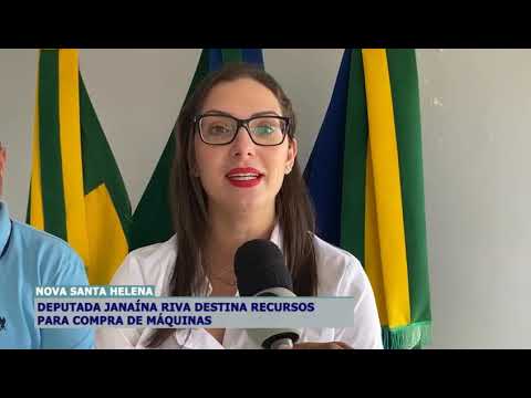 Deputada estadual Janaina Riva  se reúne com prefeito Paulinho Bortolini em Nova Santa Helena.