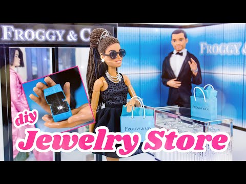 DIY - How to Make: Doll Jewelry Store inspired by Tiffany & Co - YouTube
