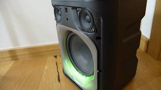 How to remove Trust Azura grill + speakers excursion bass test