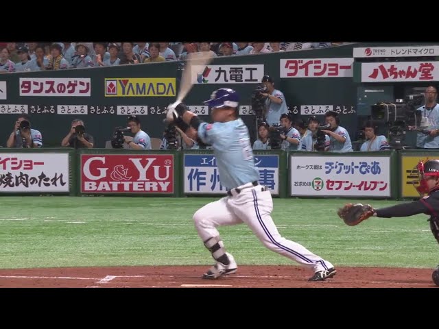 【2回裏】ホークス・長谷川勇 今シーズン第2号ホームランで先制!! 2019/7/25 H-M