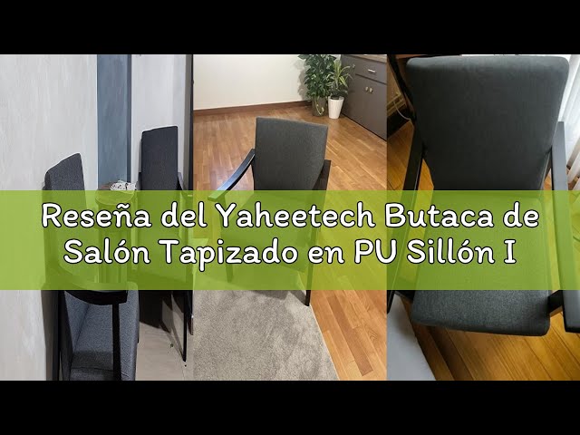 Vídeo relacionado con Yaheetech Butaca de Salón Tapizado en Tela Sillón Individual con Respaldo Acolchado y Reposabrazos de Madera Maciza Sofá Individual Ergonómico Soporte 136 kg Gris