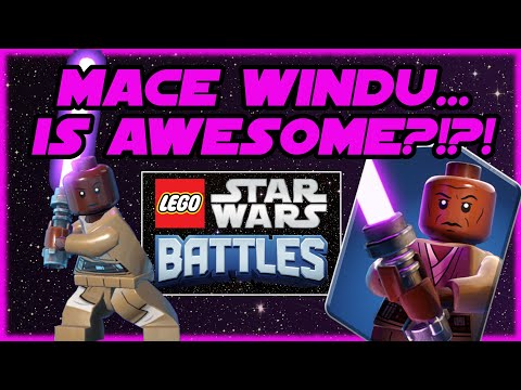 MACE WINDU!  I Underestimated His Power!!!  LEGO Star Wars Battles