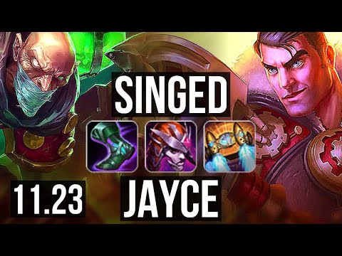 SINGED vs JAYCE (TOP) | 5/2/11, 400+ games | NA Master | 11.23