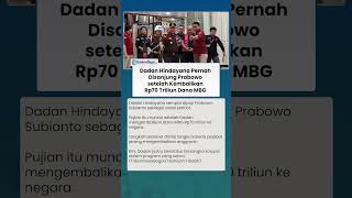 TERSANGKA KORUPSI MBG, Dadan Hindayana Pernah Disanjung Prabowo seusai Kembalikan Uang