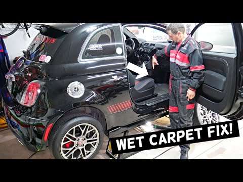 FIAT 500 CARPET WET ON FRONT PASSENGER SIDE, NO RAIN