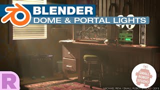 Blender Renderman 24 Dome (HDRI) &amp; Portal Lights Tutorial