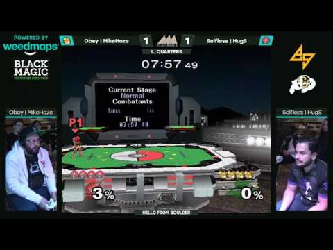 Obey | MikeHaze (Fox) vs. Selfless | HugS (Samus) | SSBM LQF | FI2