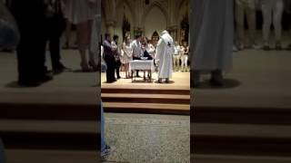 Momento de Bautismo de Pedro Joaquín Pariz