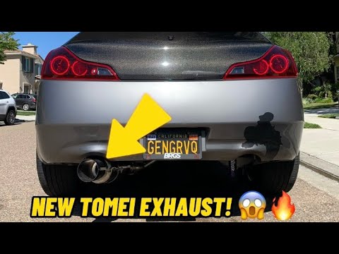 G37 Gets TOMEI EXHAUST!!!