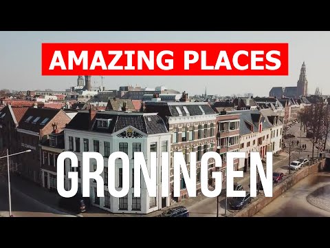 Travel to the province of Groningen, Netherlands | Tourism, vacation, landscapes | Drone 4k video