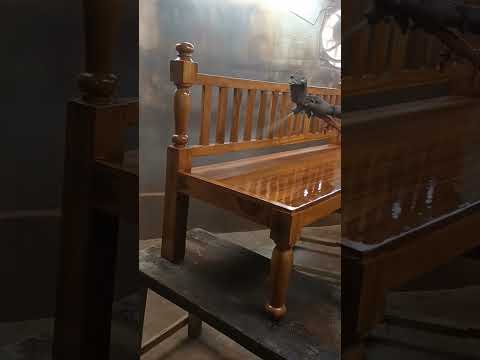 Teak Wood Relaxing Bench, With Backrest