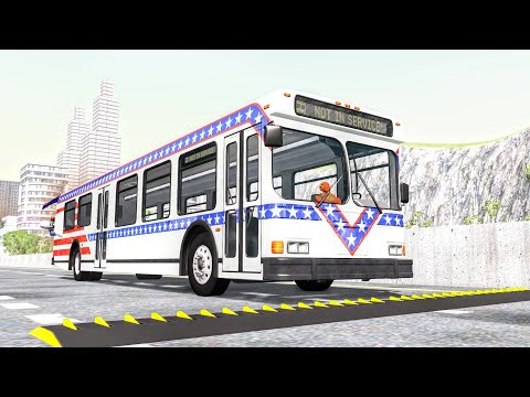 Massive Spike Strip Pileup Crashes #64 – BeamNG Drive | CrashBoomPunk