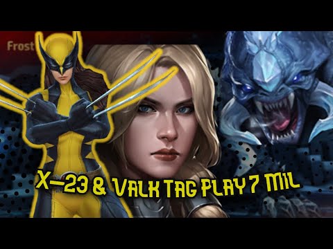 X23 & Valkyrie Tag Play 7 Mil Abx Burn season Marvel Future Fight